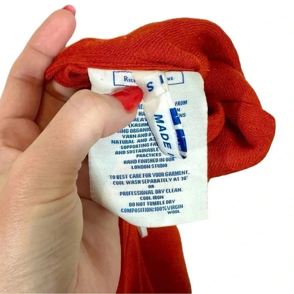 Richard Malone Draped Split One-Shoulder Hand Woven Virgin Wool Top Runway - Picture 13 of 15